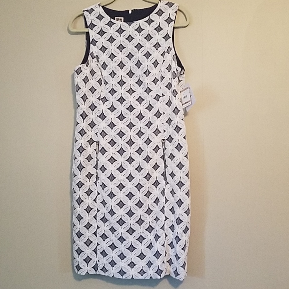 Anne Klein sleeveless camellia dress